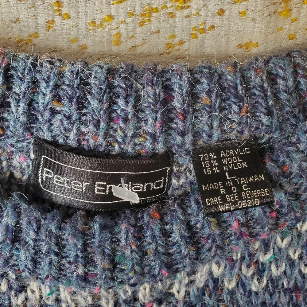 Peter England Wool Vintage Fishermen Grandpa Sweater 250